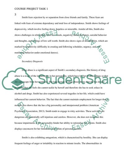 The Primary Diagnosis in Smiths Case