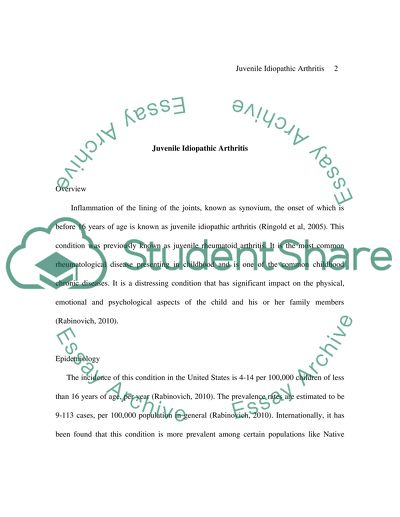 Juvenile Idiopathic Arthritis