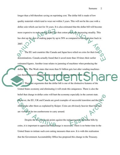 Use of Dollar Coins as Opposed to Dollar Bills in the US