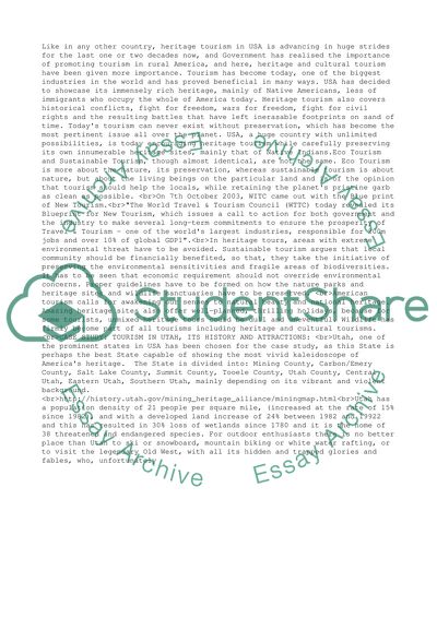 Tourism Master Assignment