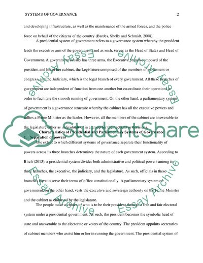 Systems of Governance