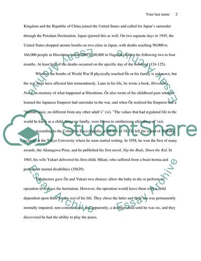 Analysis of A Personal Matter by Kenzaburo Oe