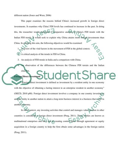 Comparative Analysis of FDI Trends in China and India