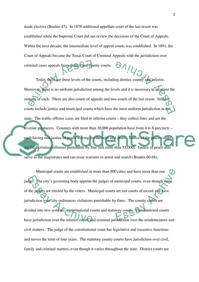 The Texas Judicial System