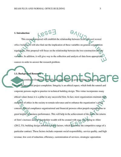 The Relationship between Beam Plus and Normal Office Building