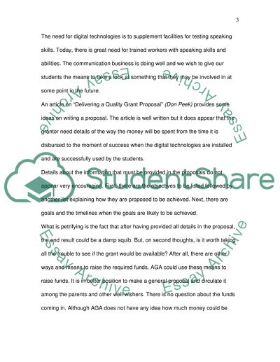 Learning to Make Proposals for Grants