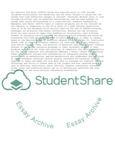 Technology, Society, and Culture Group Project