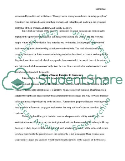 Perils of Group Thinking