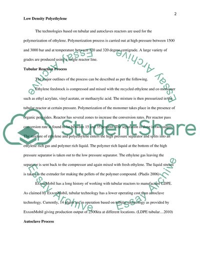 Low density polyethylene