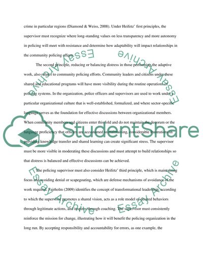 Adaptive Change in Law Enforcement Supervision