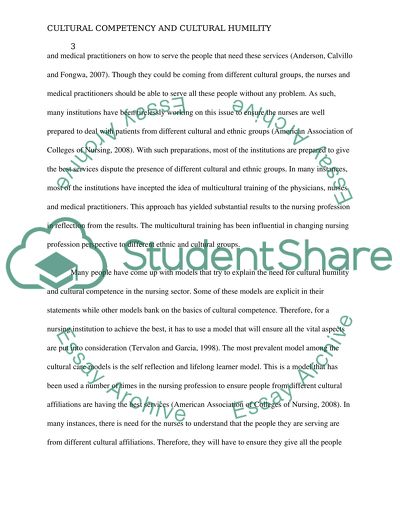 Cultural Competency and Cultural Humility in Nursing Practice