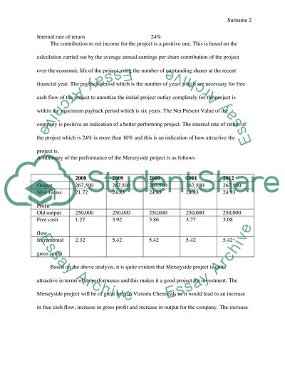 Victoria Chemicals plc-Merseyside and Rotterdam Projects