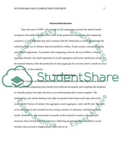 Producing sustainable self compacting concrete