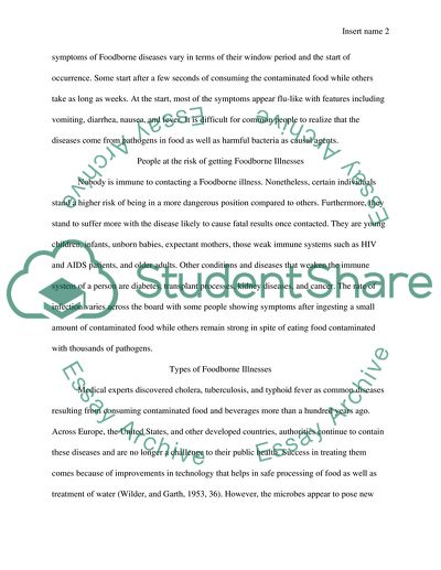 Types of Foodborne Illnesses