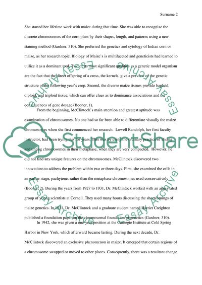 Women in Biology: Barbara McClintock