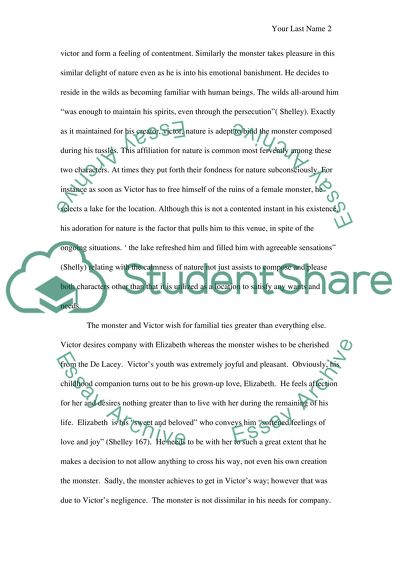 Virtue in Frankenstein Research Paper