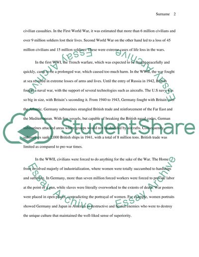 What does it mean to describe both the First World War and the Second World War as total wars