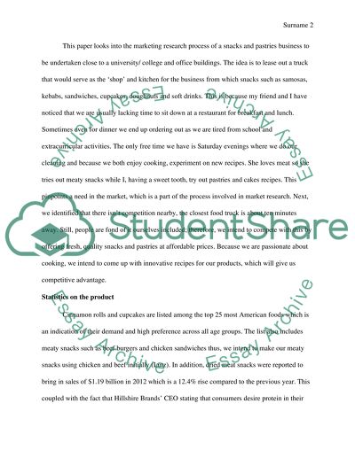 Snacks and Pastries Business Market