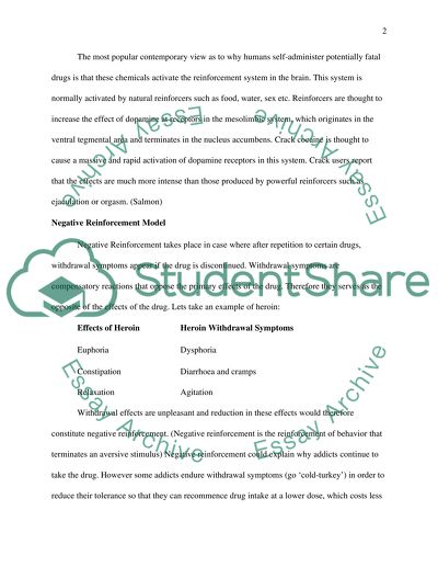 Critical Evaluation of the Positive and Negative Reinforcement Views of Addiction