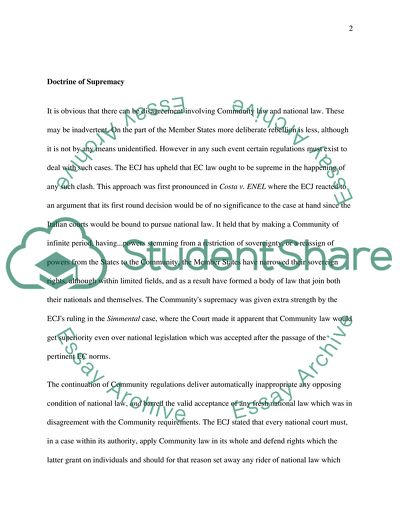 Judicial Law-Making In The European Court Of Justice