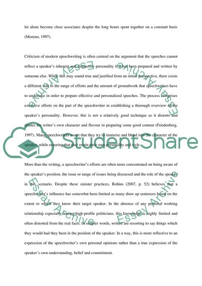 Political Speech in Nowadays