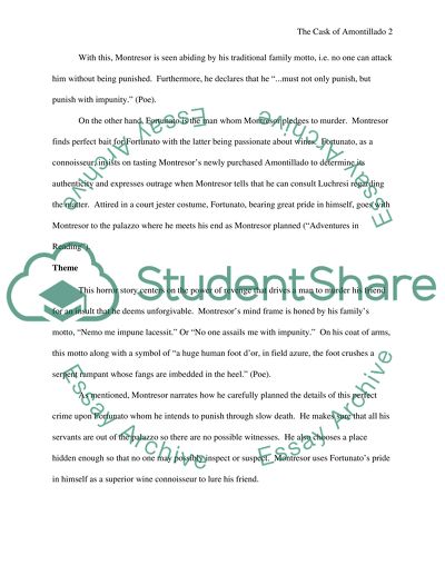 The Cask of Amontillado