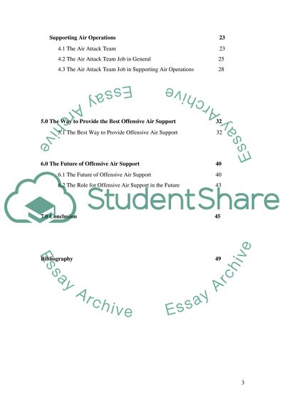 The Influence of Offensive Air Support in Modern Warfare
