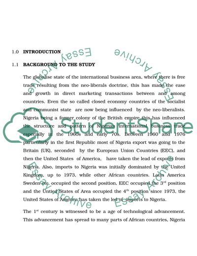 Direct Marketing of Telecommunication Between Nigeria and the UK