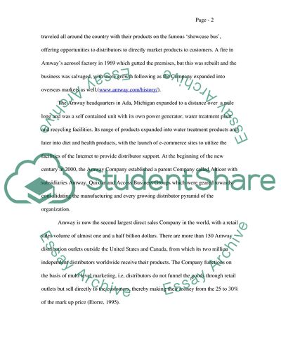 Amway - Feasibility Study for the Entry in the Vietnamese Market