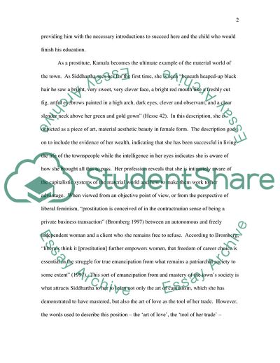 Siddharthas Growth through Prostitution