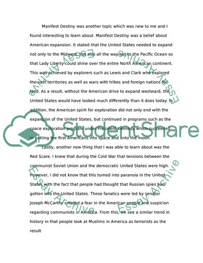 Another Look at the History of the United States