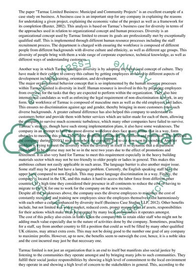 Tarmac Limited Business: Municipal And Community Projects