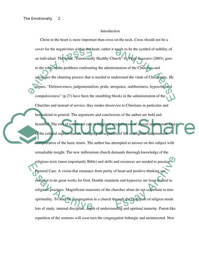 Emotionally Healthy Church Critique