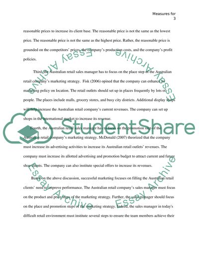 Measures for Improving Performance