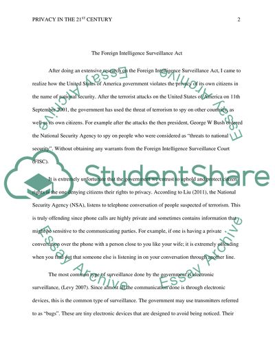 Privacy in the 21st century