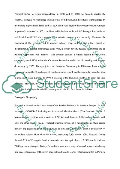 Report about Portugal