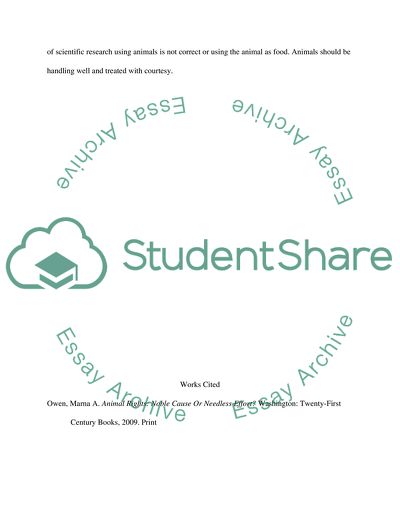Rights of the Domesticated Animals