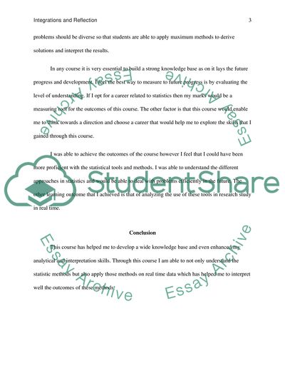 Integrations and reflection