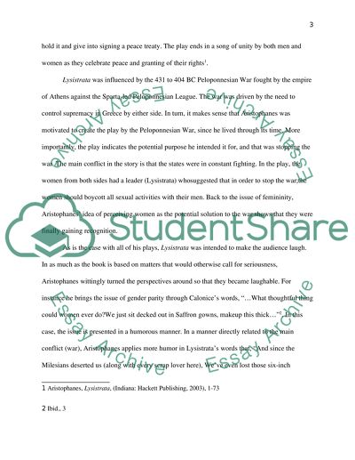 Lysistrata (2003, Hackett Publishing Company)