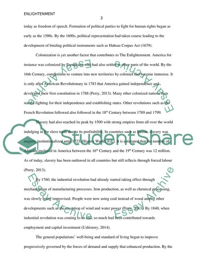 Factors Contributed to the Enlightenment