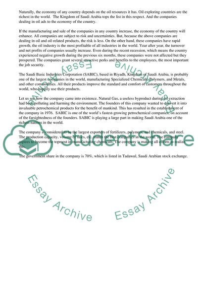 The Saudi Basic Industries Corporation