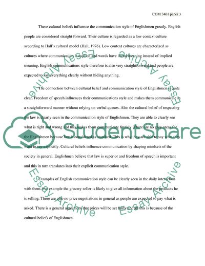 Analysis of Communication Styles