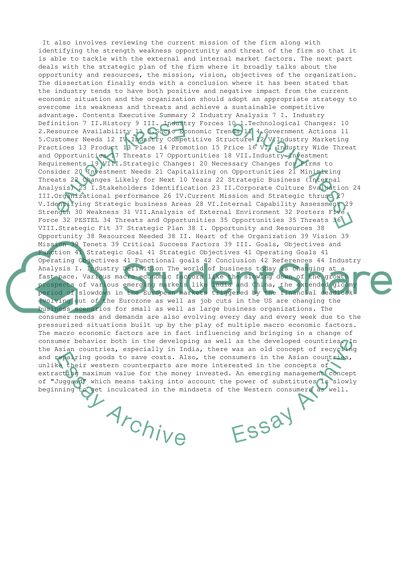 Strategic Analysis Paper