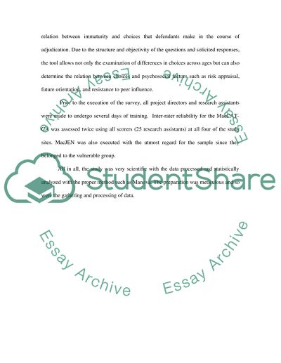 Adolescents and Adults Capacities as Trial Defendants