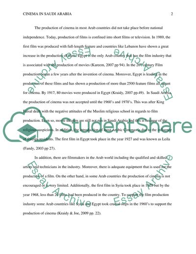 Why cinema should be allowed in saudi arabia