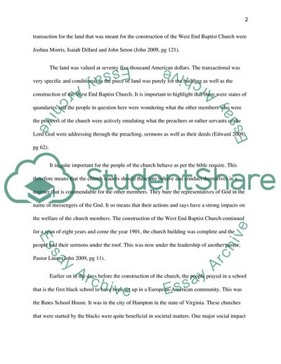 The Historiography of the Origin of Religion in the United States of America