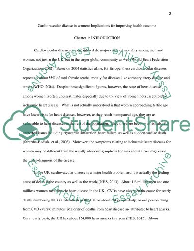 Treatment of Cardiovascular Disease in Women