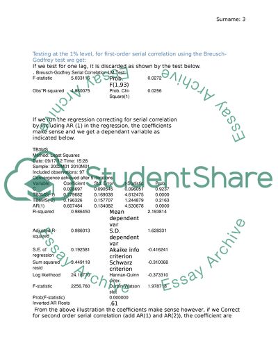 The Regression Output