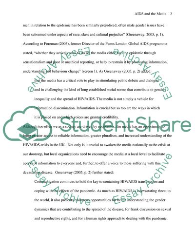 HIV/AIDS and the Media Today