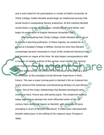 Samuel Becketts Life